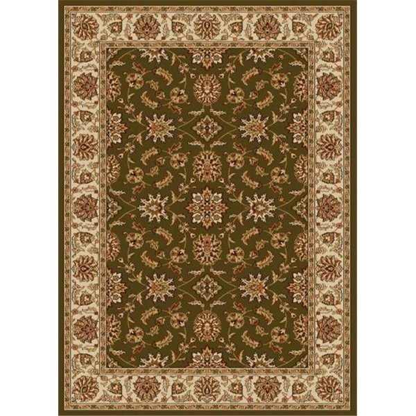 Radici Usa Inc Radici 1592-1064-SAGE Como Rectangular Sage Green Traditional Italy Area Rug; 2 ft. 2 in. W x 7 ft. 7 in. H 1592/1064/SAGE